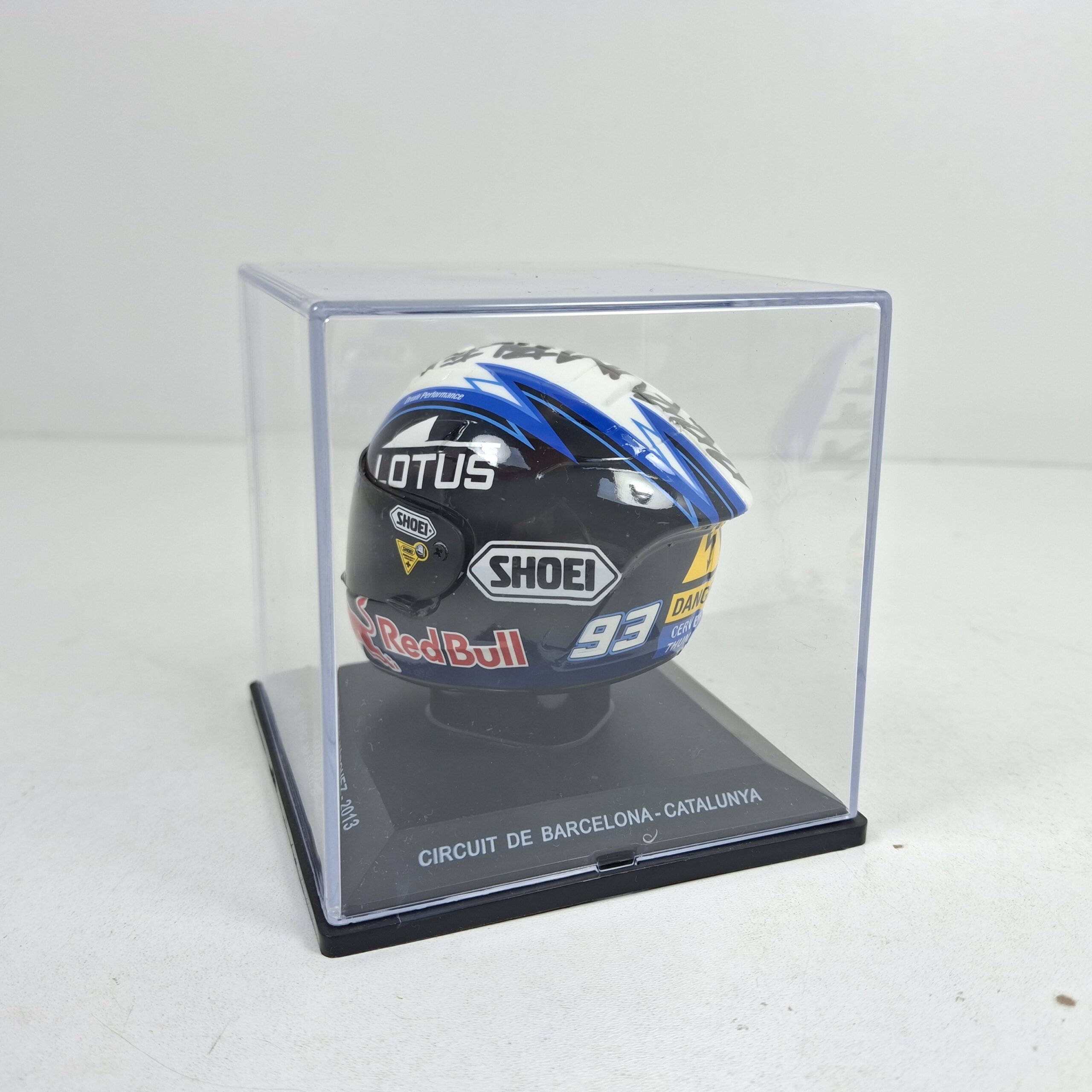 Miniaturas coleccion a escala - Coches miniatura a escala 1/5 Marc Márquez 2013 Circuito Barcelona Catalunya Casco helmet piloto Moto GP - Imagen 3