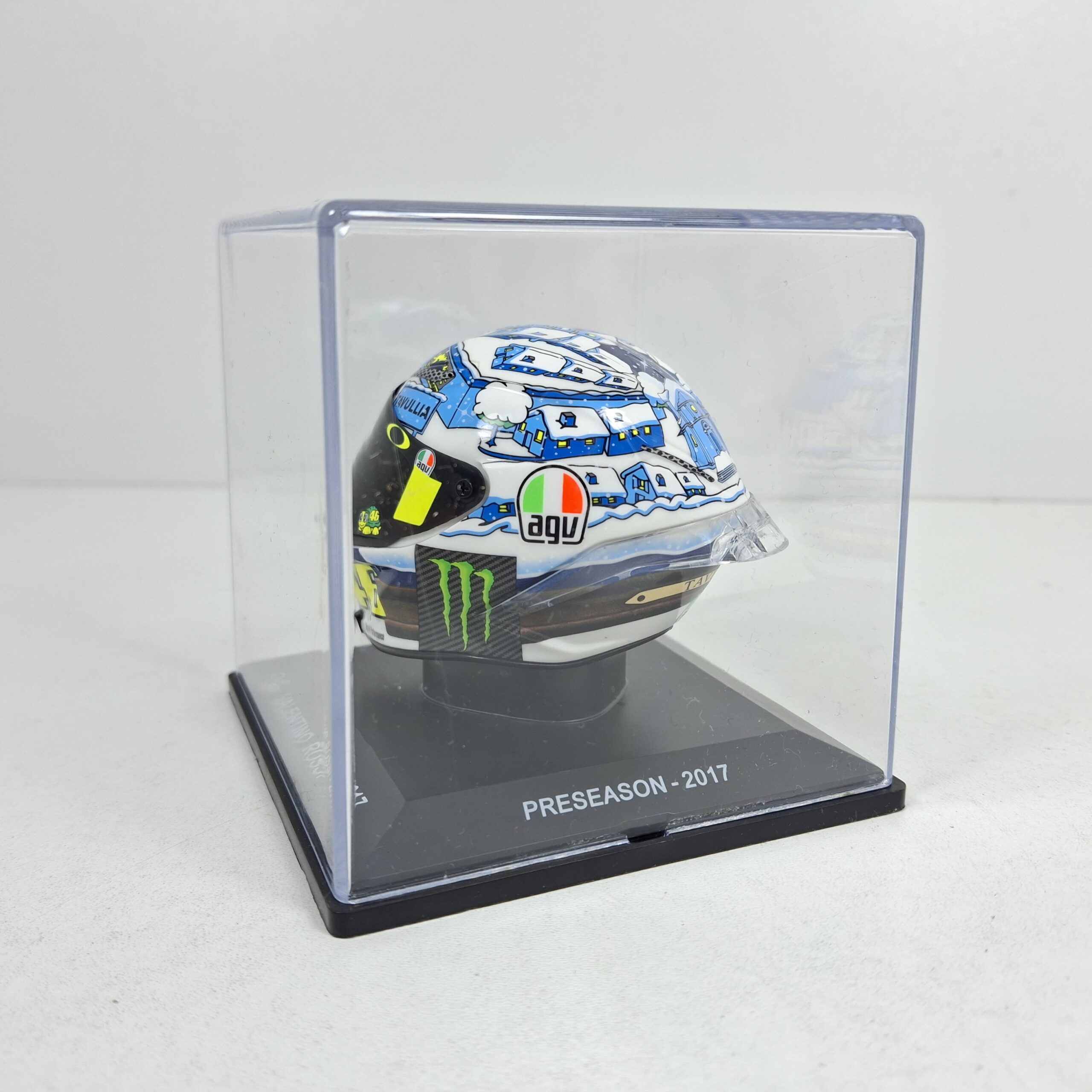 Miniaturas coleccion a escala - Coches miniatura a escala 1/5 Valentino Rossi 2017 Casco helmet piloto Moto GP - Imagen 2