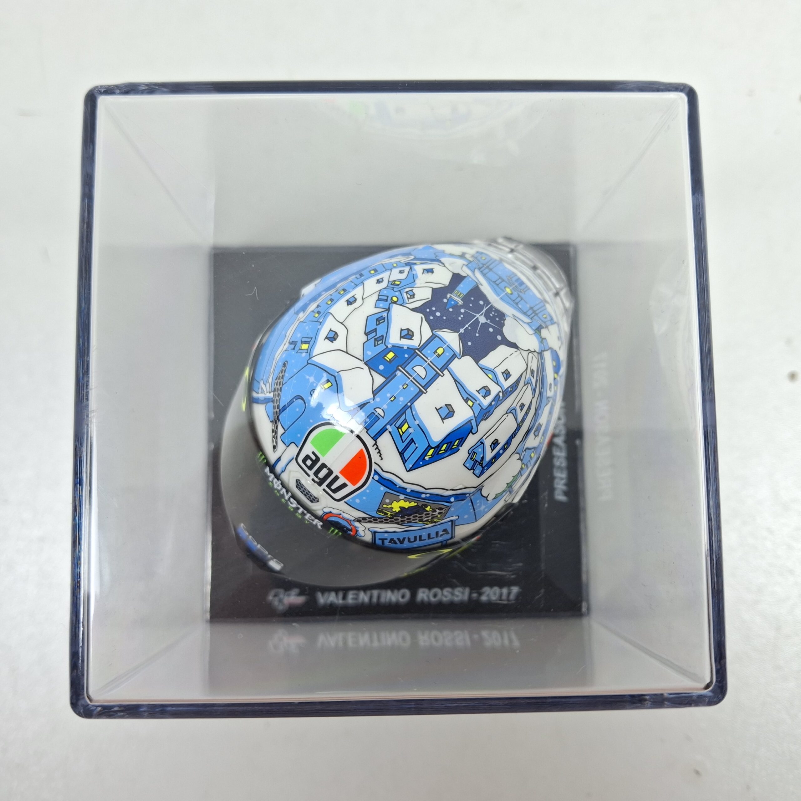 Miniaturas coleccion a escala - Coches miniatura a escala 1/5 Valentino Rossi 2017 Casco helmet piloto Moto GP - Imagen 3