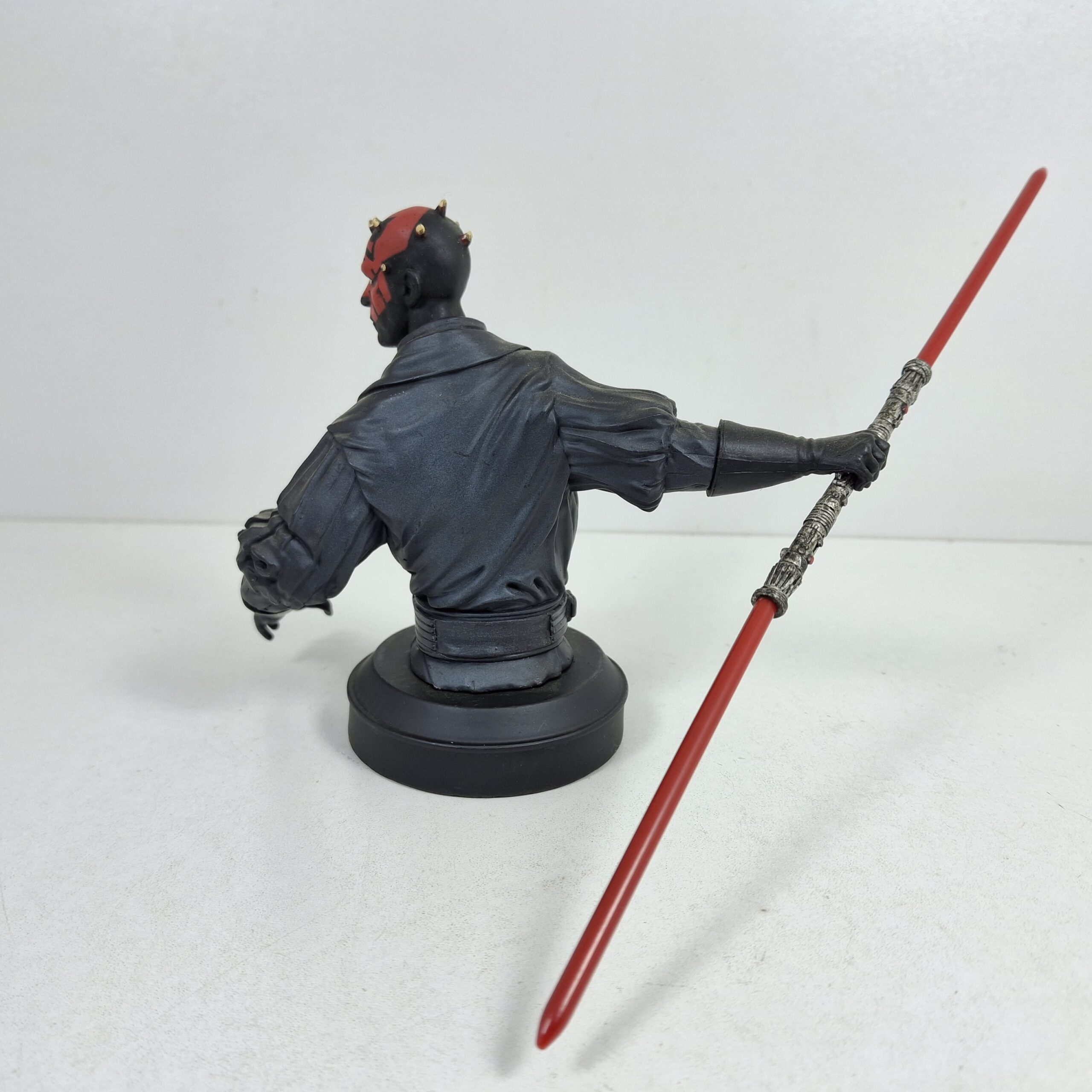 Miniaturas coleccion a escala - Coches miniatura a escala Darth Maul la mano oculta Busto figuras Star Wars Guerra Galaxias Altaya - Imagen 2