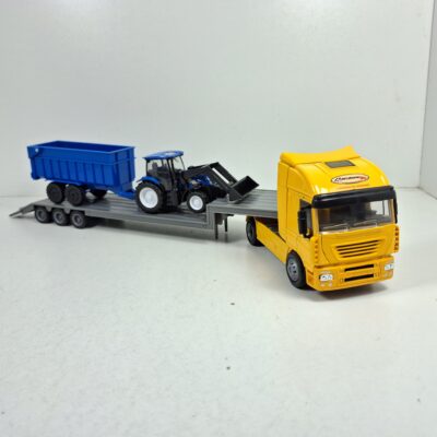 1/43 Camión trayler Iveco Fiat Stralis 540 2009 tractor New Holland y remolque