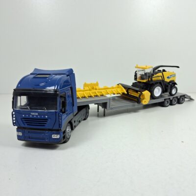 1/43 Camión trayler Iveco Fiat Stralis 540 2009 New Holland cosechadora tractor