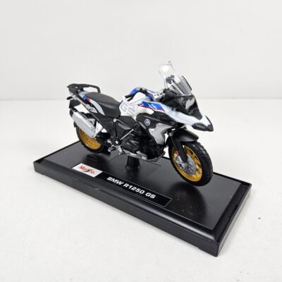 1/18	Moto bike BMW R1250 GS trail Maisto blanca azul