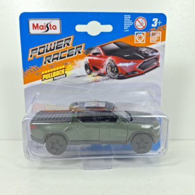1/43 Coche car auto 4x4 Pickup Rivian R1T verde Maisto Power Racer