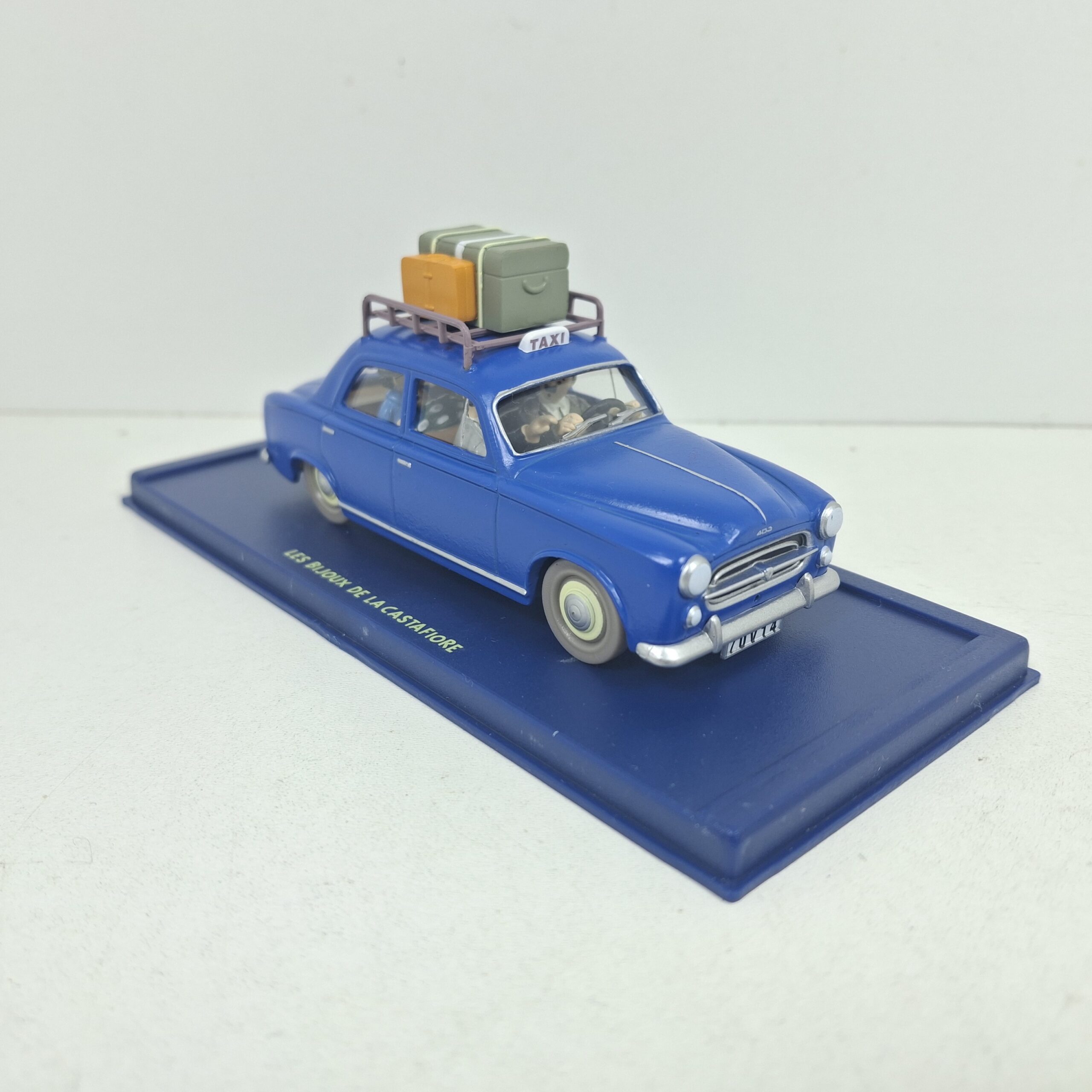 Miniaturas coleccion a escala - Coches miniatura a escala 1/43 Coche car auto voiture Tintin Peugeot 403 1960 Taxi Moulinsart Bijoux Castafiore
