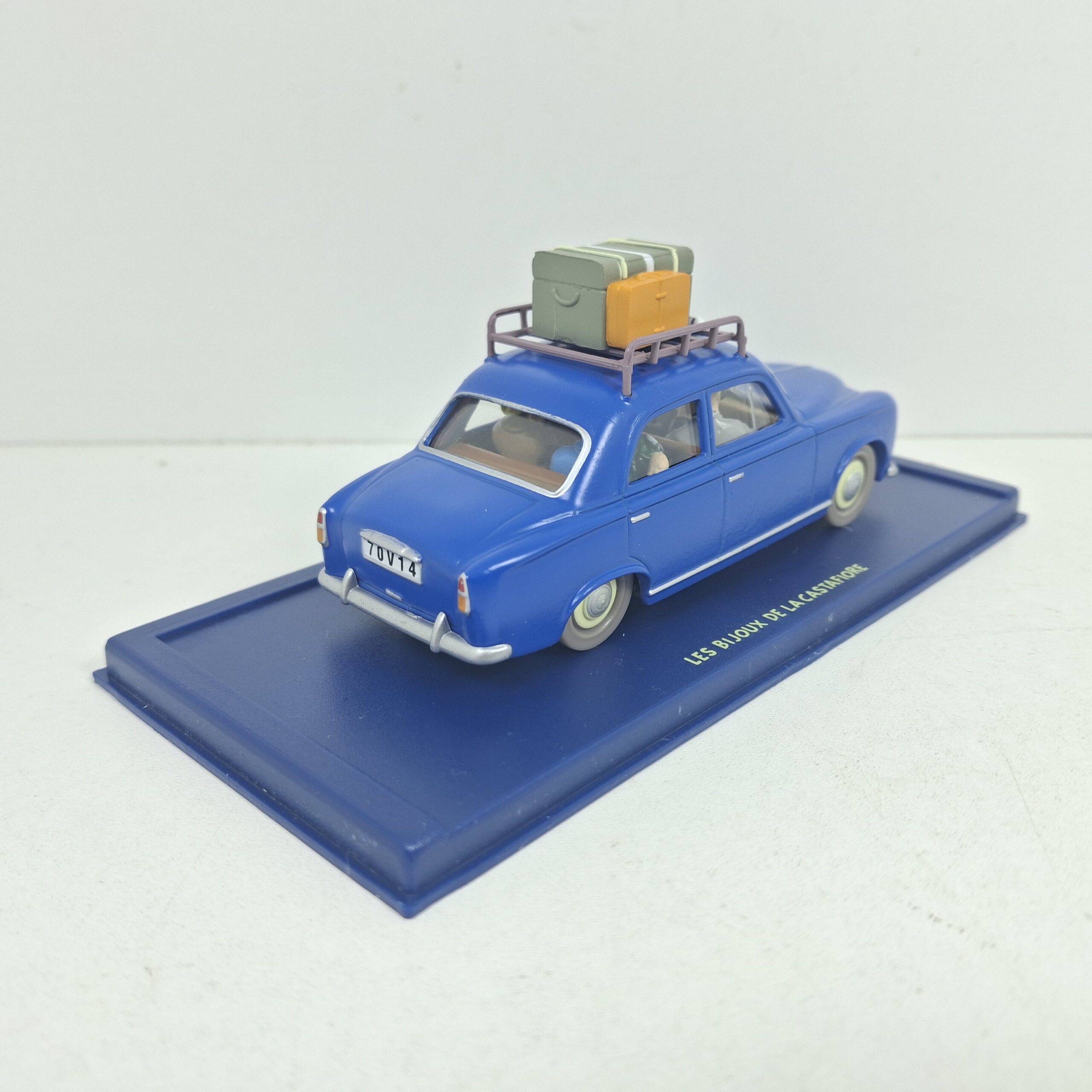 Miniaturas coleccion a escala - Coches miniatura a escala 1/43 Coche car auto voiture Tintin Peugeot 403 1960 Taxi Moulinsart Bijoux Castafiore - Imagen 4