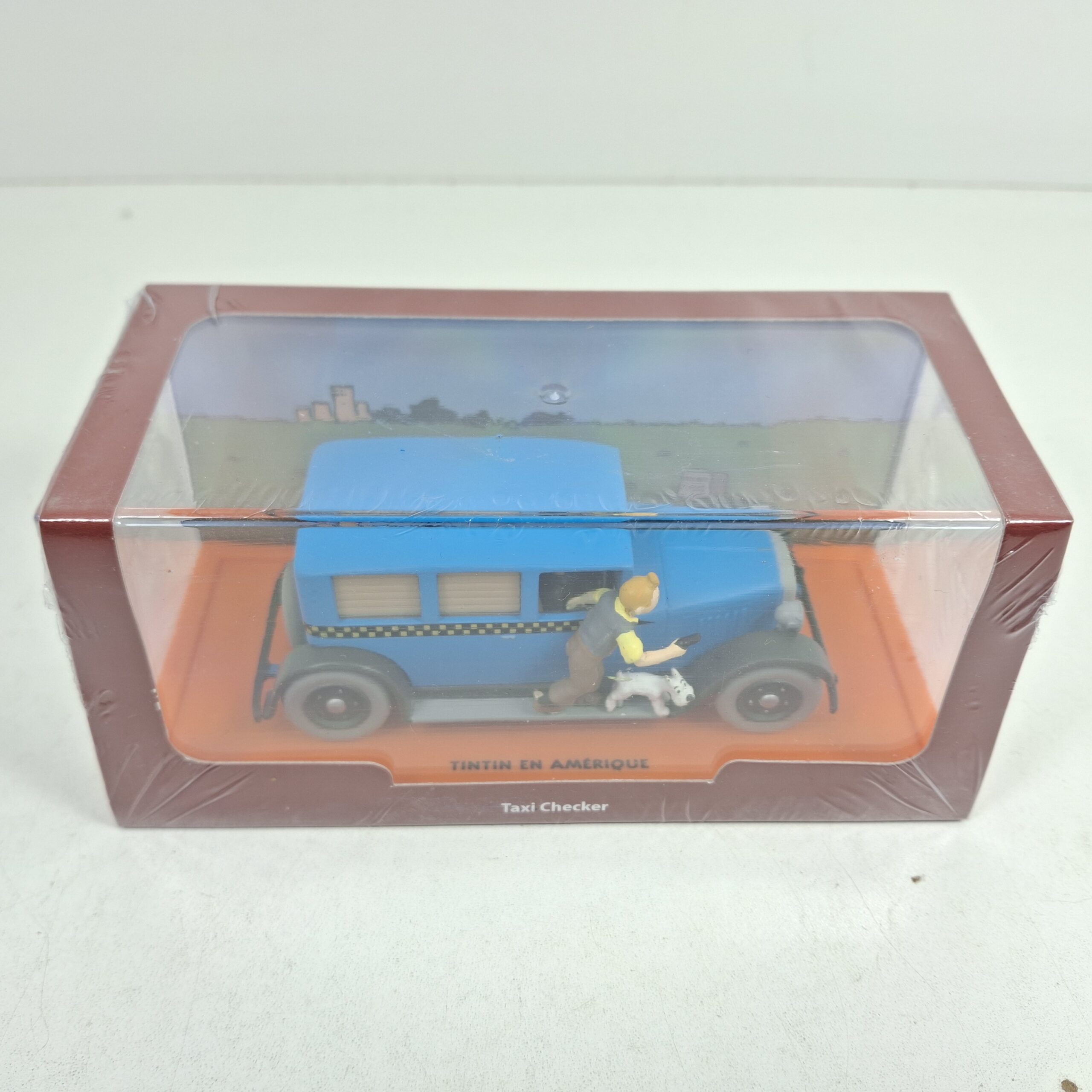 Miniaturas coleccion a escala - Coches miniatura a escala 1/43 Coche car auto voiture Tintin en Amerique Ford Checker 1929 - Imagen 2
