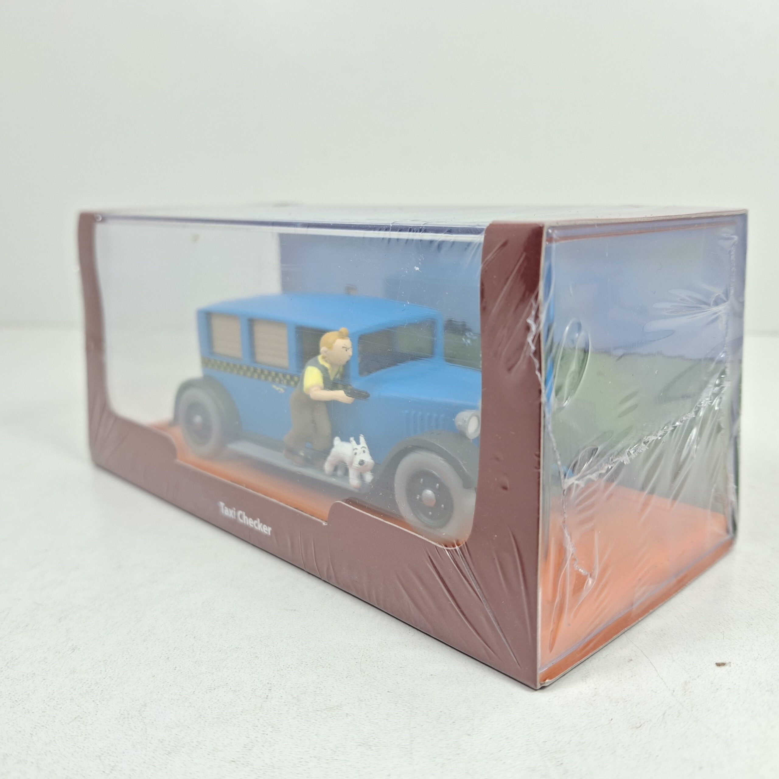 Miniaturas coleccion a escala - Coches miniatura a escala 1/43 Coche car auto voiture Tintin en Amerique Ford Checker 1929 - Imagen 4