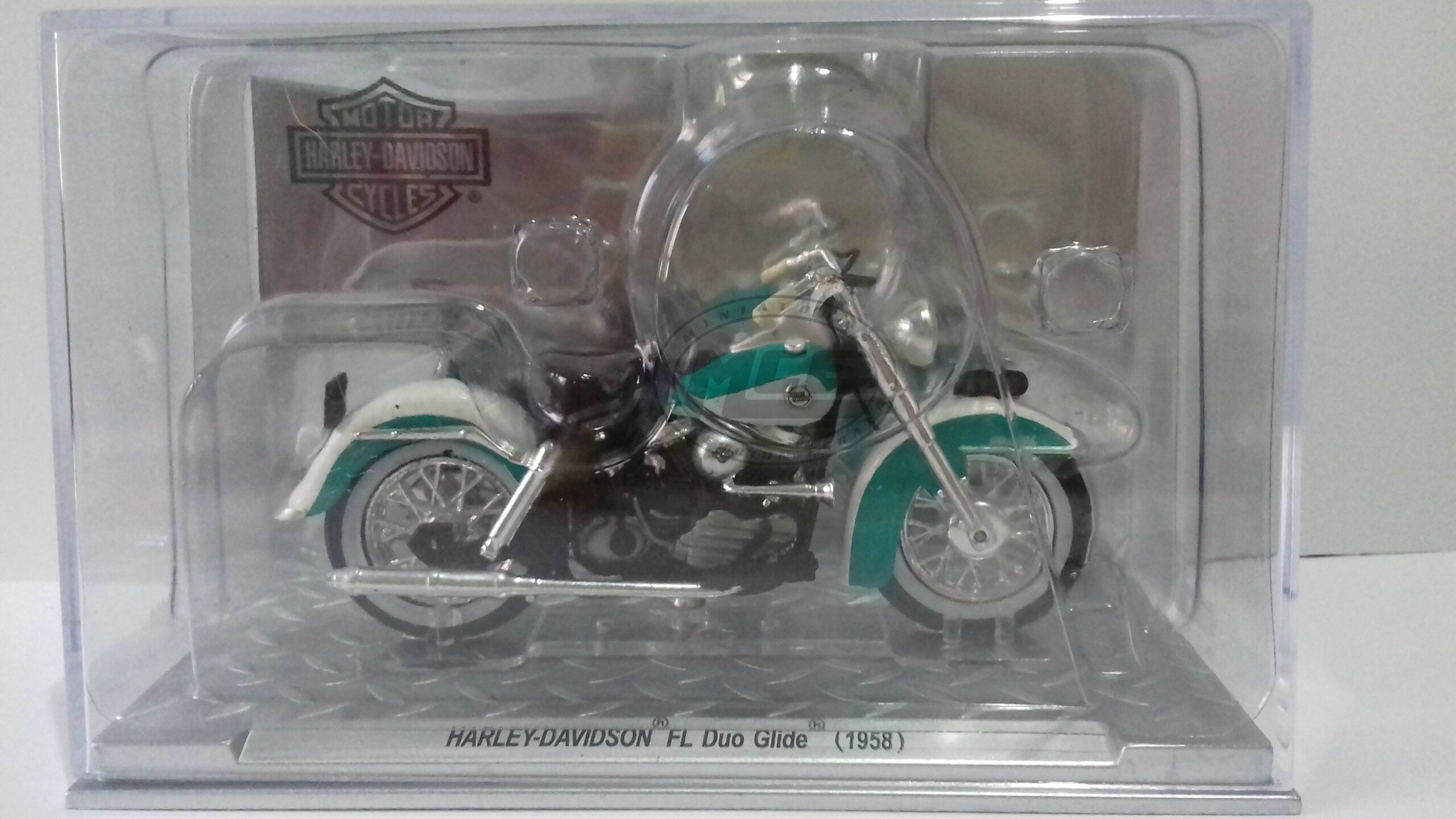 Miniaturas coleccion a escala - Coches miniatura a escala 1/24 Moto bike Harley-Davidson FL Duo Glide 1958 - Imagen 3