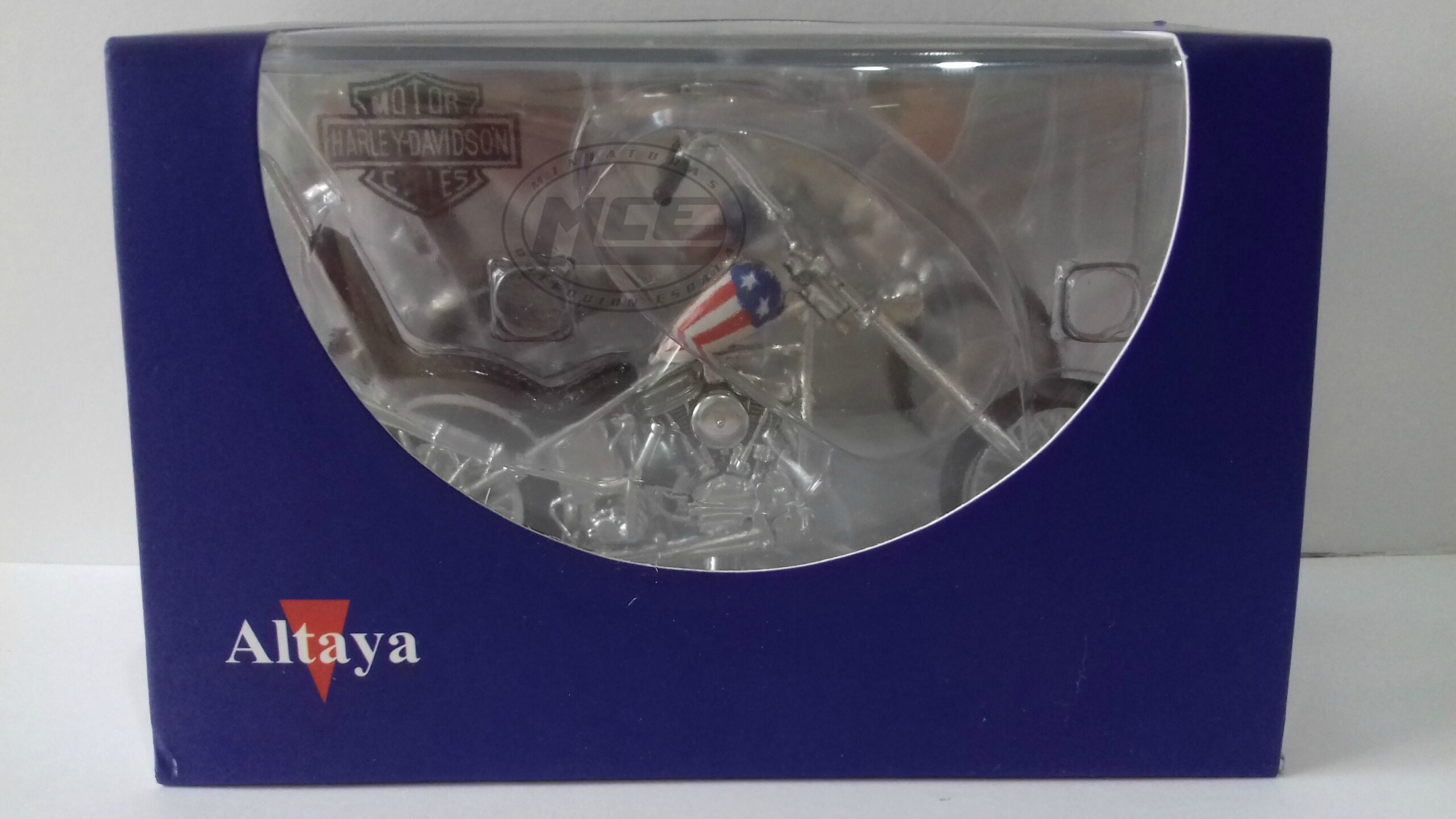 Miniaturas coleccion a escala - Coches miniatura a escala 1/24 Moto bike Harley-Davidson CAPTAIN AMERICA 1960 - Imagen 3