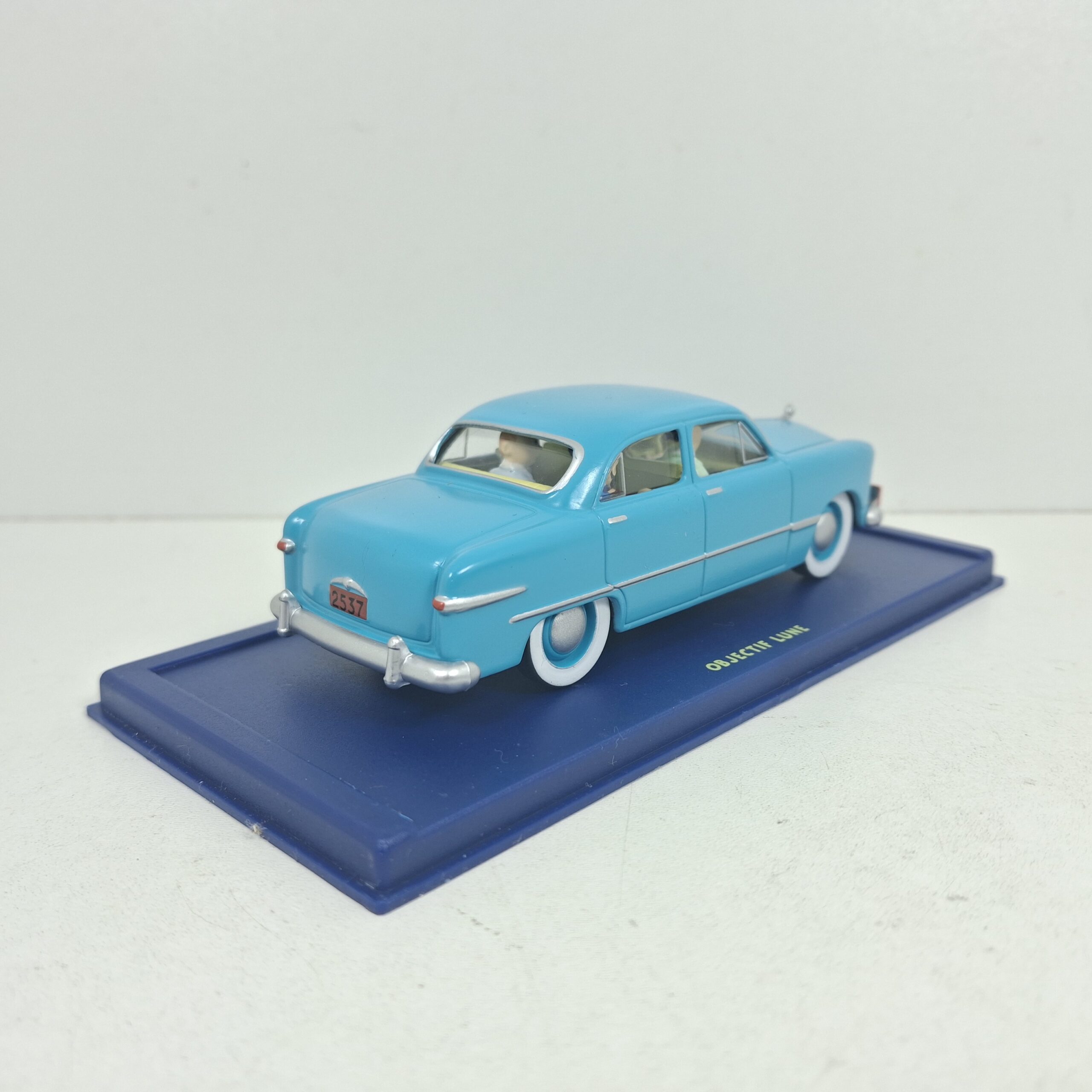 Miniaturas coleccion a escala - Coches miniatura a escala 1/43 Coche car auto voiture Tintin Ford custom 1949 Objectif Lune - Imagen 4
