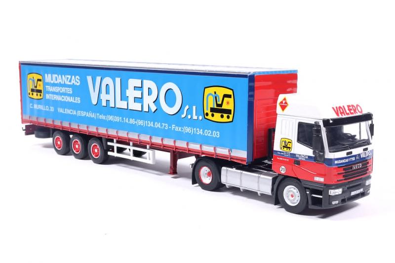 Miniaturas coleccion a escala - Coches miniatura a escala 1/43 Camión truck Iveco Eurostar Transportes Valero 2000 "Leer descripción"